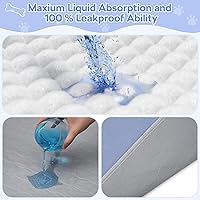 Vista 3 de Almohadilla extragrande para orina de perro de 72" x 72" - Almohadilla impermeable de secado rápido para mascotas para perros, almohadillas