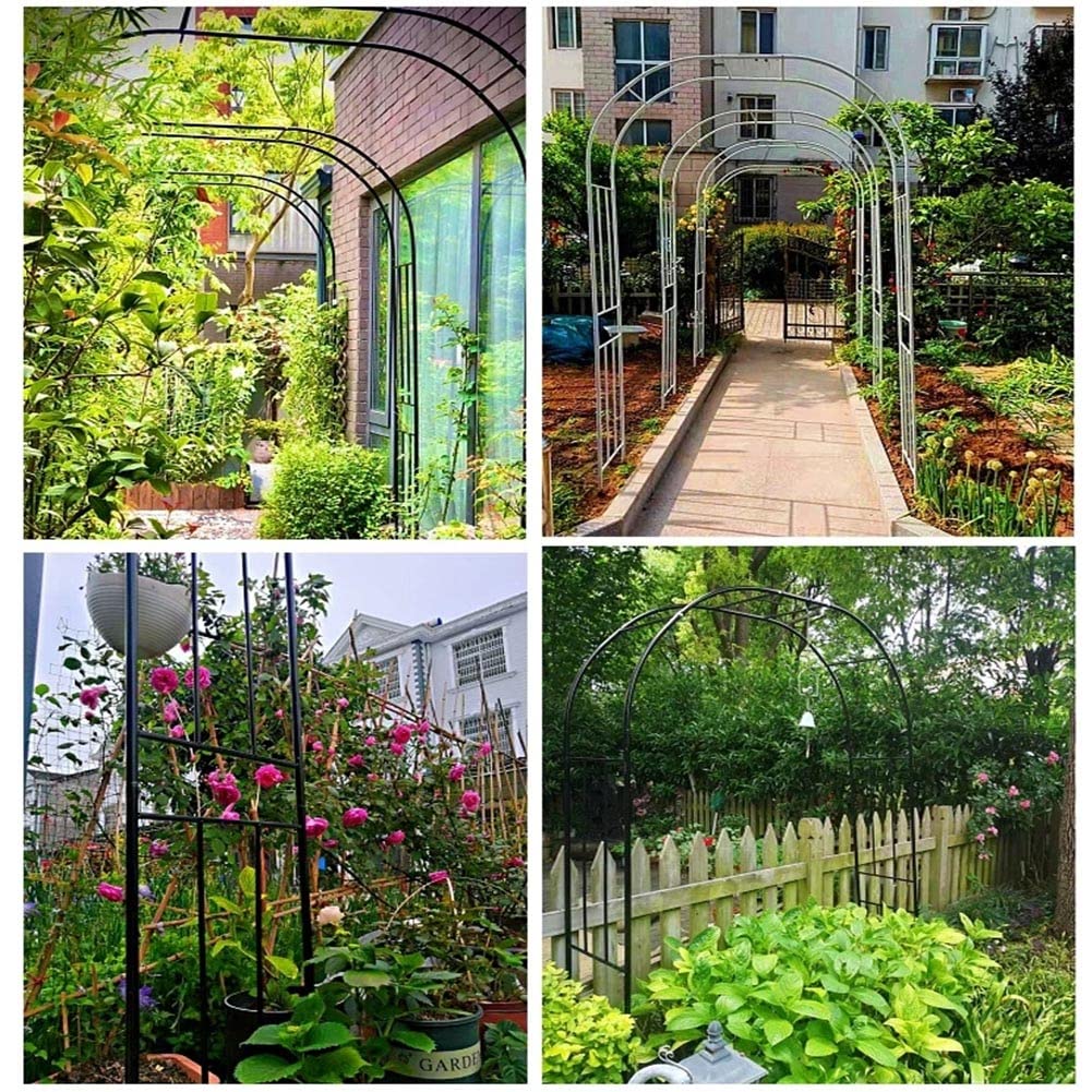 Refue Rosenbogen Super Torbogen Gartenbogen Rankhilfe mit Verzinkt  Schrauben Kletterpflanzen Efeu Rankgitter Hbsch Rankbogen (Farbe : Yellow,  Gre : ...
