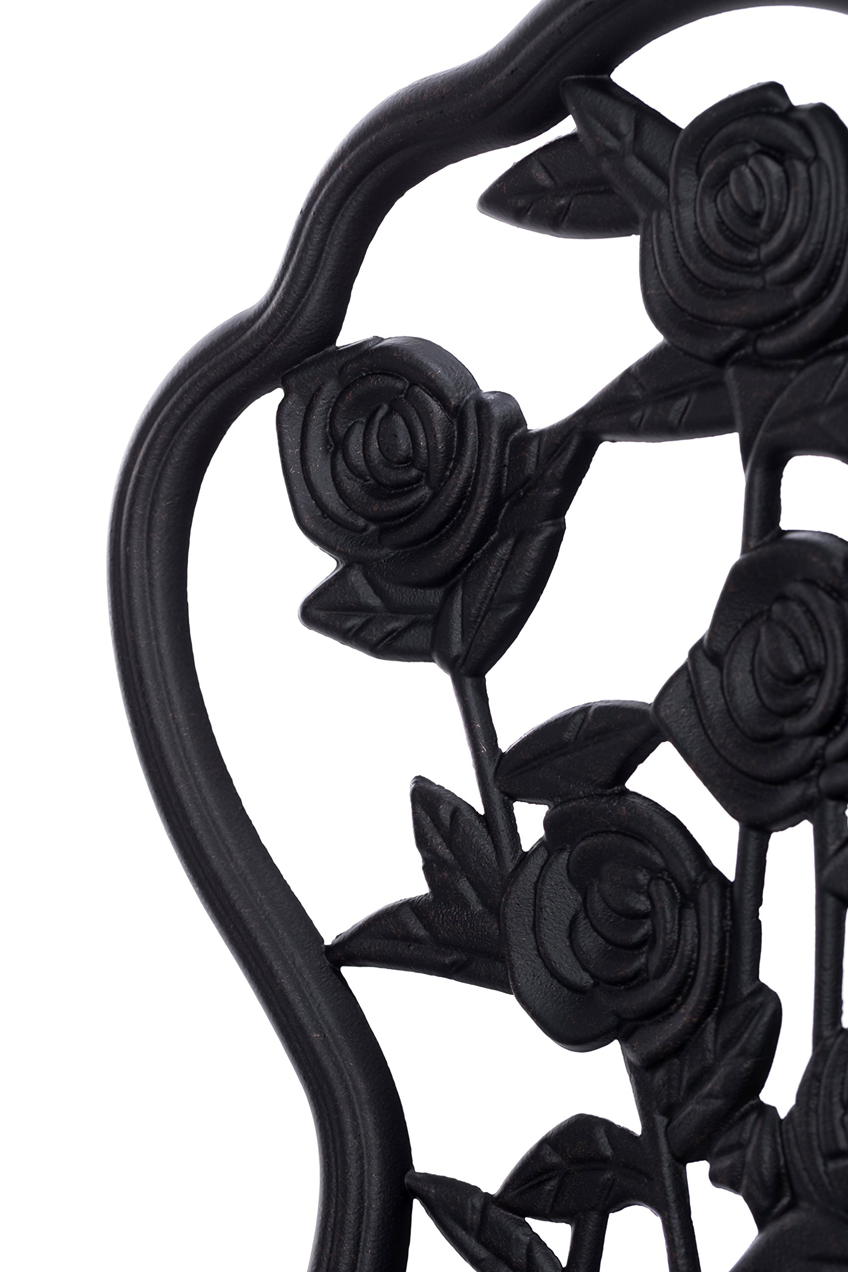 Di alta qualità aufwendig gearbeitetes Bistro Tovaglietta, 15240/C1 547 Stabile Set di mobili da giardino, balcone set, set Bistro, rivestito in alluminio pressofuso,