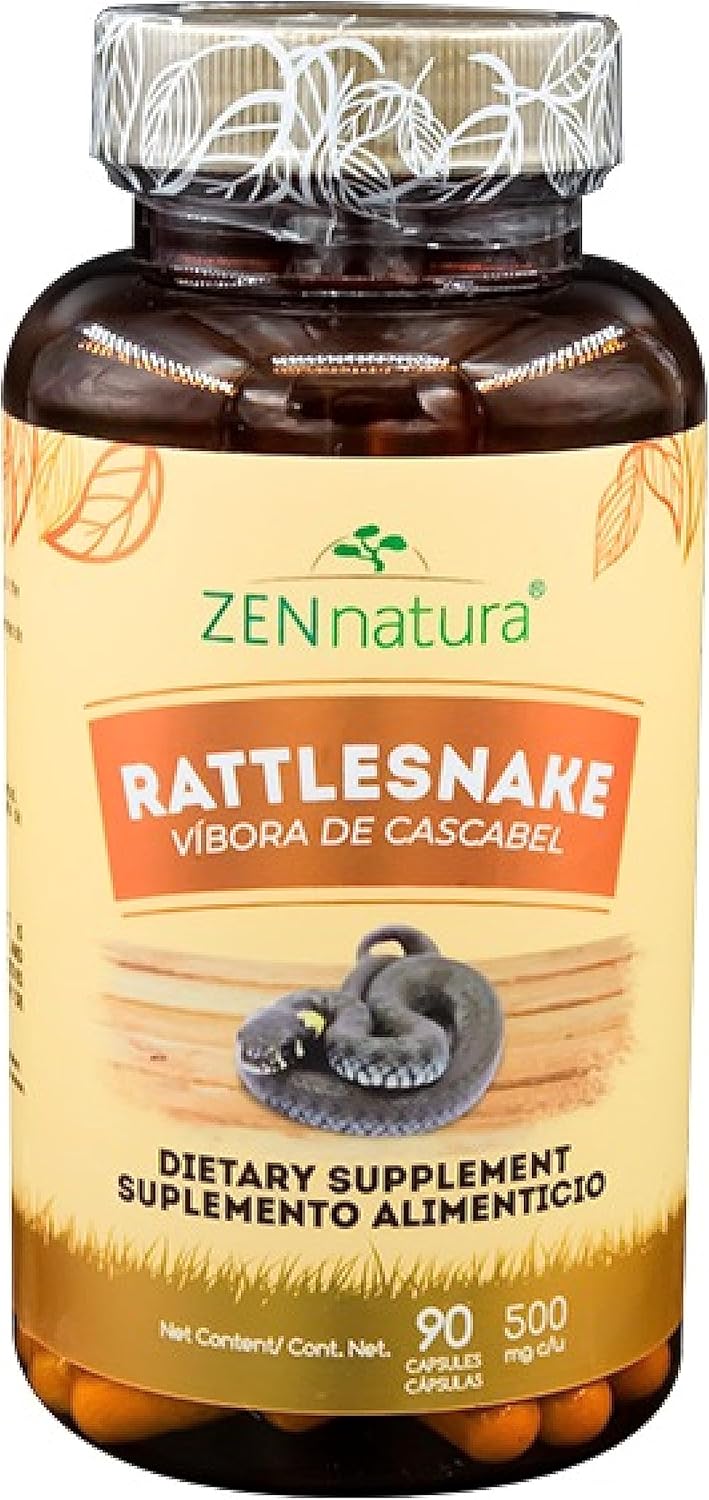 Vibora de cascabel 90 Capsules 500 mg ea, Rattlesnake Powder