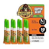 Vista 6 de Gorilla Super pegamento, pegamento transparente, cuatro tubos de 0.11 oz (paquete de 1) – multiusos y ajuste rápido para proyectos y reparaciones