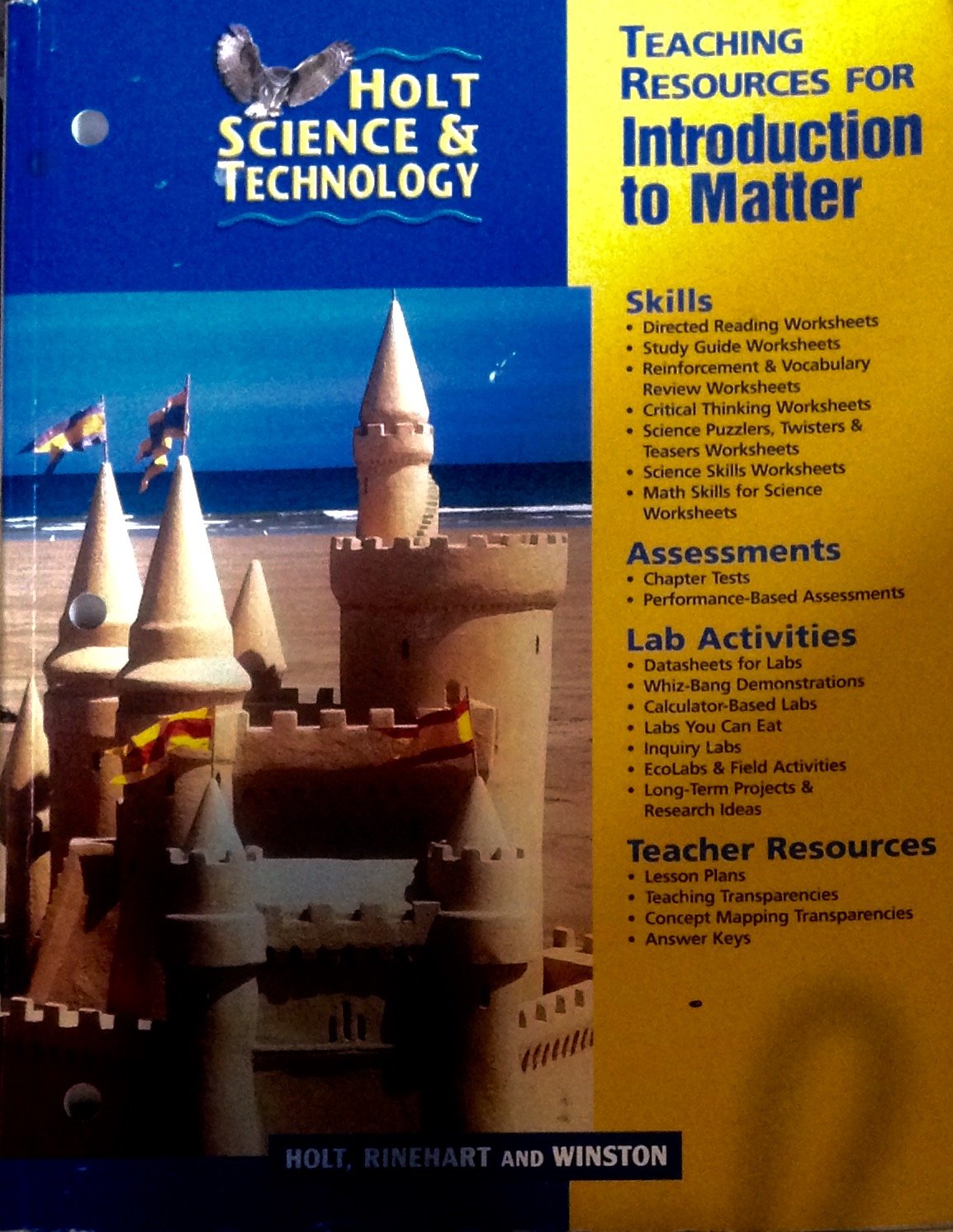Teaching Resources for Introduction to Matter (Holt Science