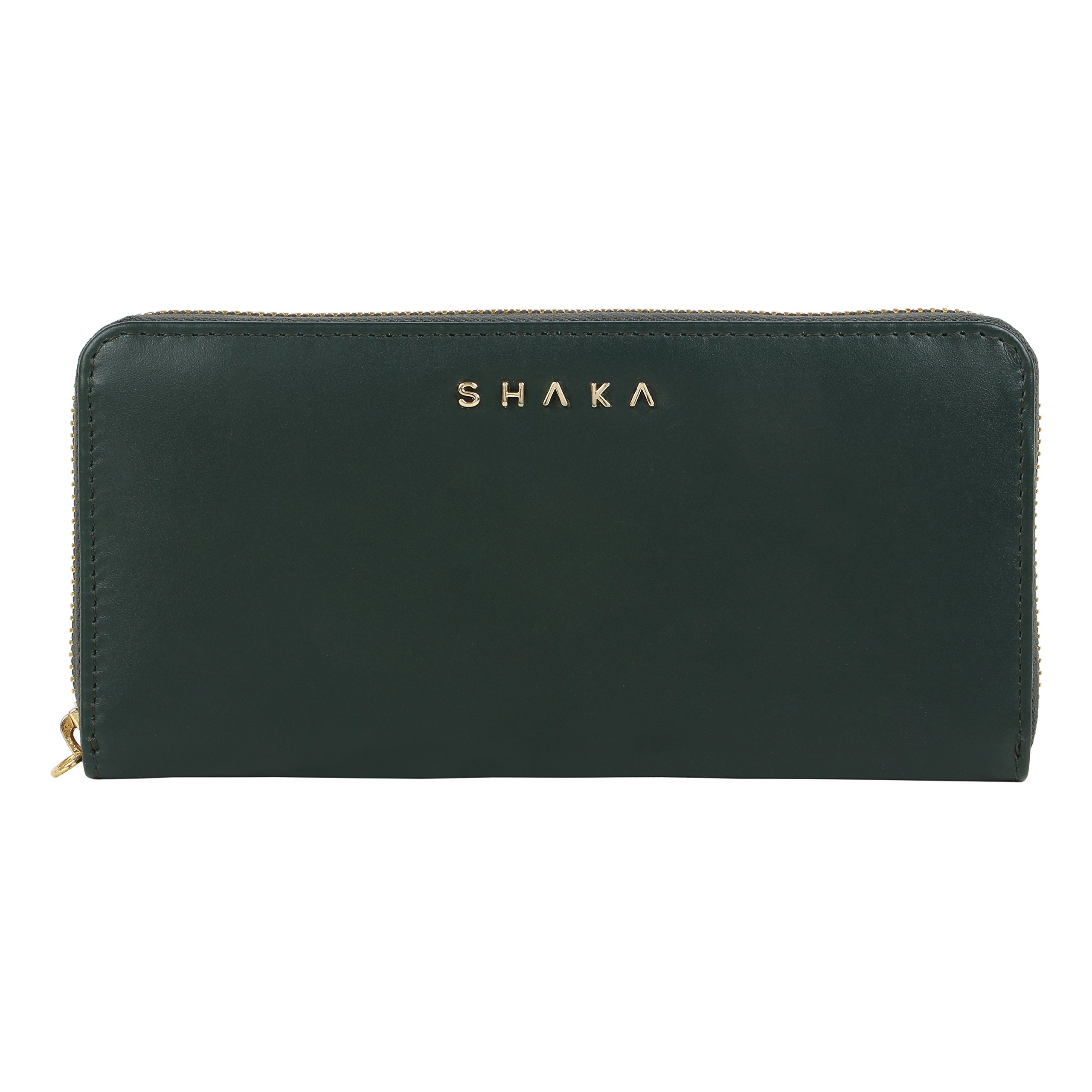 Women's Leather Wallet with Smooth Zipper, Card Holder Organizer & Wristlet – Bottle Green Purse for Cash, Coins, ID, Credit/Debit Cards, Travel, Everyday Use & Gifting-image-49