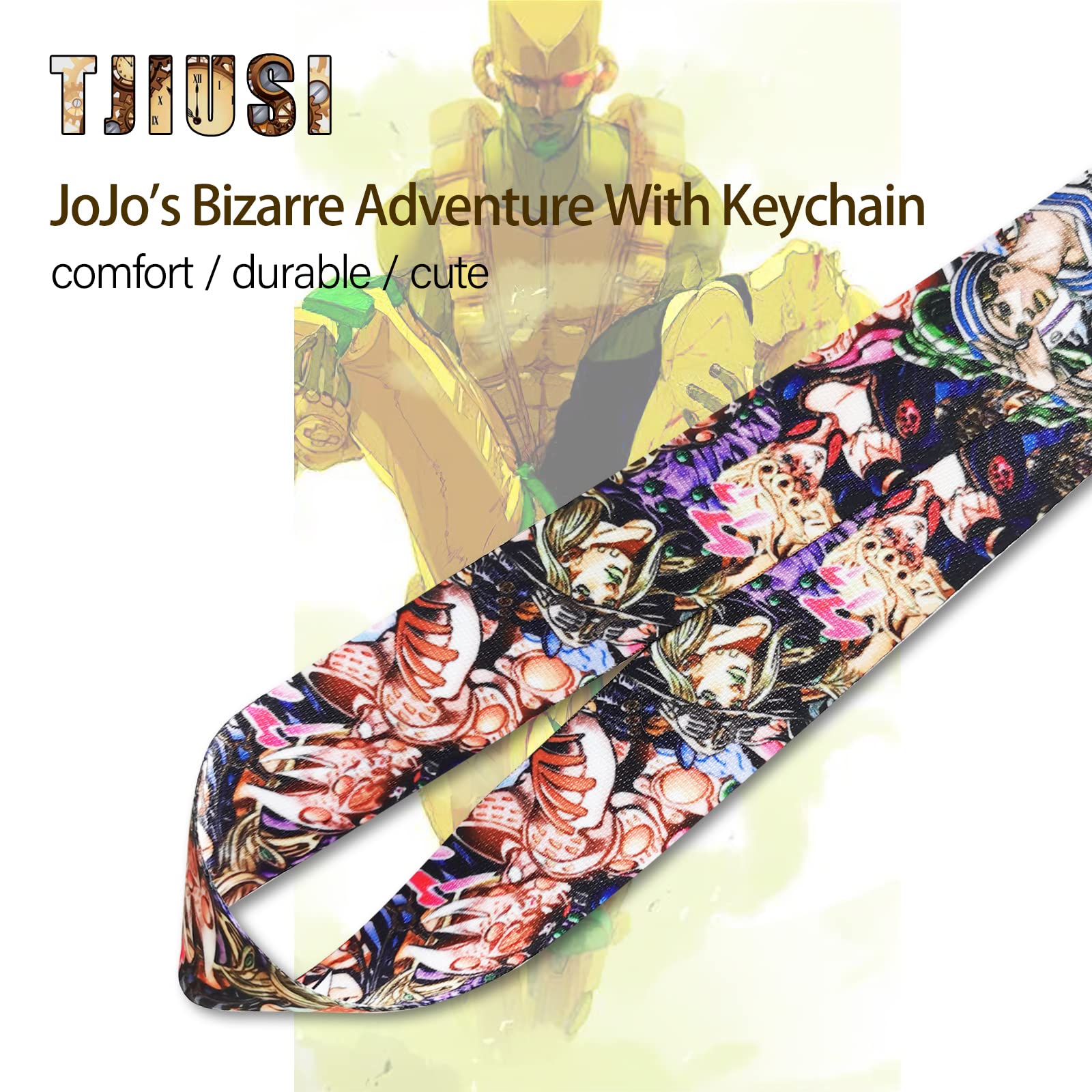 Amazon | TJIUSI JoJo's 奇妙なアドベンチャーランヤード キーID