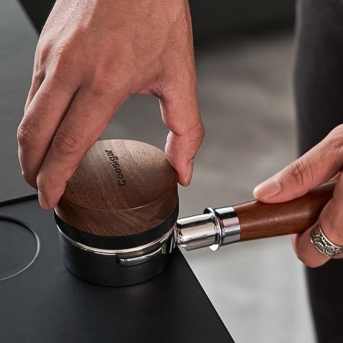 Miniatura 3 de Coosigar Distribuidor de café de 2.008 in, herramienta de distribución de espresso, distribuidor de espresso de profundidad ajustable para todos los