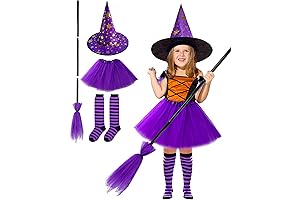MISS FANTASY Toddler Witch Halloween Costume Girls
