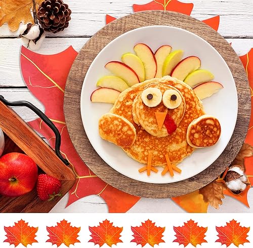Miniatura 5 de 6 manteles individuales de Acción de Gracias de otoño, resistentes al calor, manteles individuales para mesa de comedor, otoño, cosecha, para el