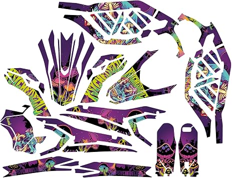 Decor Kit Compatible with Sur-Ron Ultra Bee from 2023 Premium Design Set Self-Adhesive Weatherproof Sticker for Electric Motorcycle Psychedelic MRX002 (Hologram Surface)