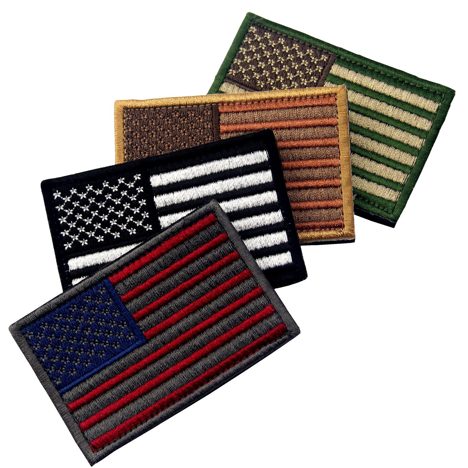 Bandera de Estados Unidos parche táctico embtao con cierre de gancho y loop para chaleco