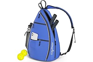 Athletico Pickleball Sling Bag with Multiple Pockets and Comfortable Strap for Women Pickleball, Tennis, Racketball