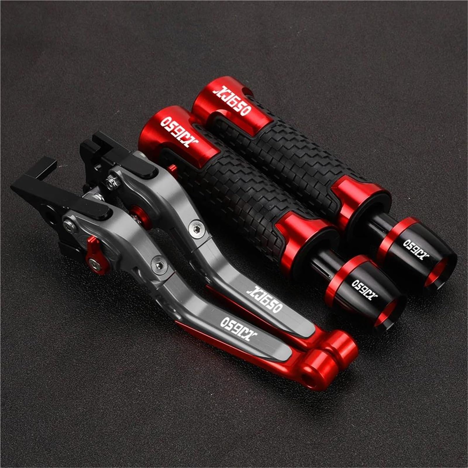 GQUIKGW Replace Motorcycle Handle Bar Extendable Folding Brake Clutch Lever Handlebar for Y-AMAHA for Turbo XJ650 1980-1985(Red 5)