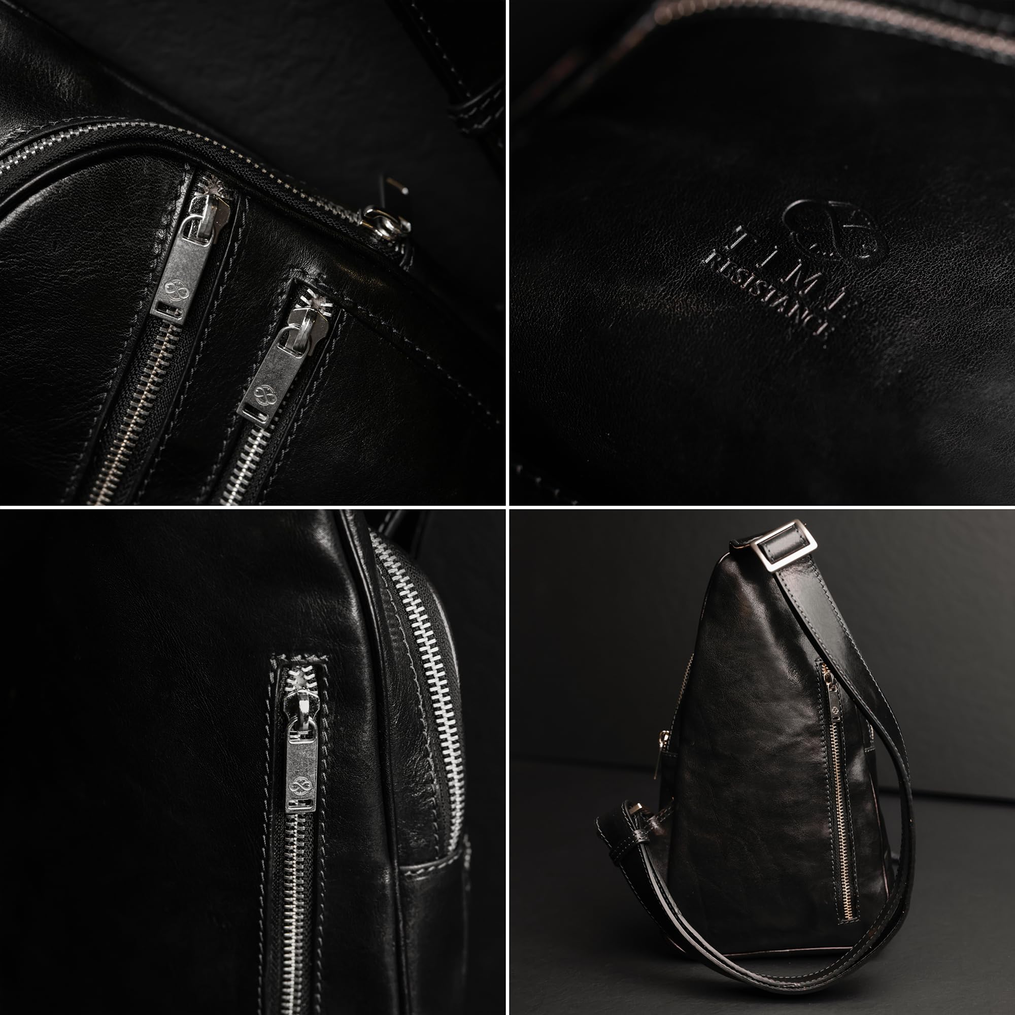 Time Resistance Zaino Monospalla - Sling Bag - Borsa a Spalla Uomo e Donna - Borsello Tracolla