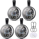 2025 New Air Tracker Tag-4 Pack Compatible with Apple Find My (iOS Only), Bluetooth Tracker Smart Tag Waterproof Key Finder Item Locator Worldwide Tracking for Keys, Wallet, Luggage, Pets