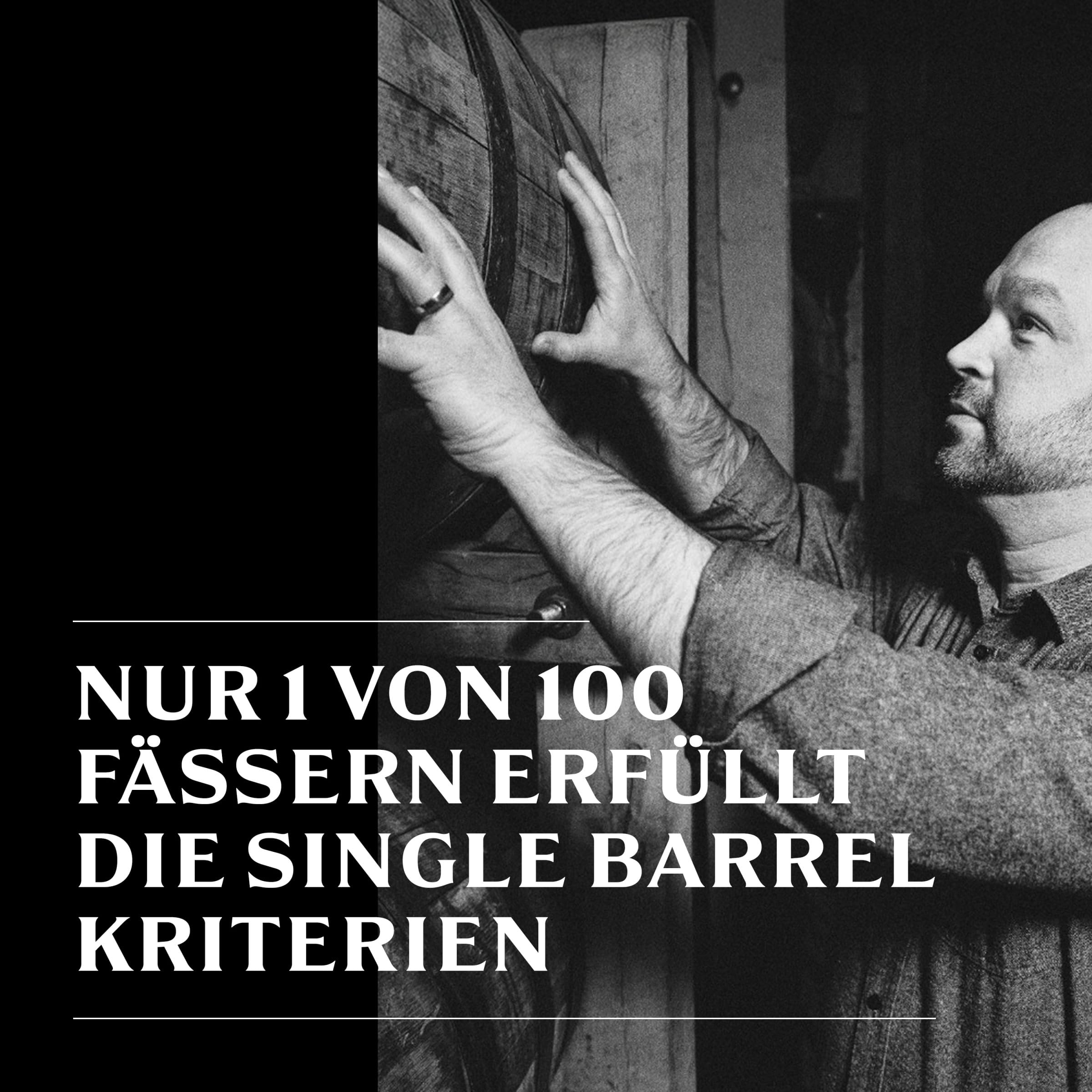 Jack Daniel‘s Single Barrel Select - Tennessee Whiskey - Ein hochwertiges Geschenk - Süße Vanille, schwere Eiche und dunkle Kirschen - 0.7L/ 45% Vol.