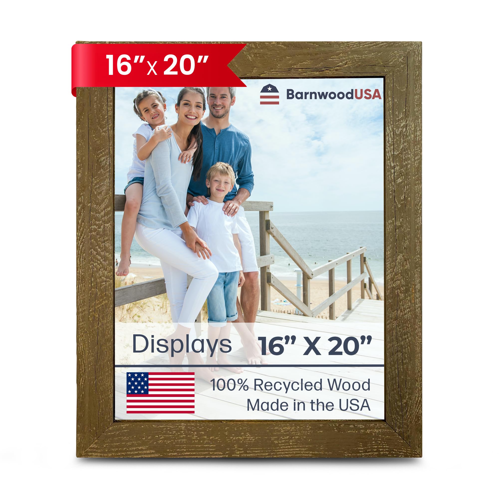 ミニチュアフレーム #16 Amazon.com - BARNWOODUSA Farmhouse 16x20 Picture Frame 1 1/2 inch