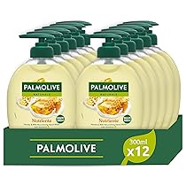 Palmolive Naturals Sapone Liquido Mani Latte e Miele 300 ml x 12 | 96% formula biodegradabile | Con latte idratante | Formula delicata |Bottiglia Riciclabile | Dermatologicamente testato