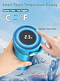 YOUSHARES Pochette Isotherme Insuline, 48H Bouteille Isotherme Stylo d'Insuline Voyage Affichage de la Température avec Glacière, Boîte Réfrigérée Transport Médicament pour Diabétique Seringue, Bleu - 2