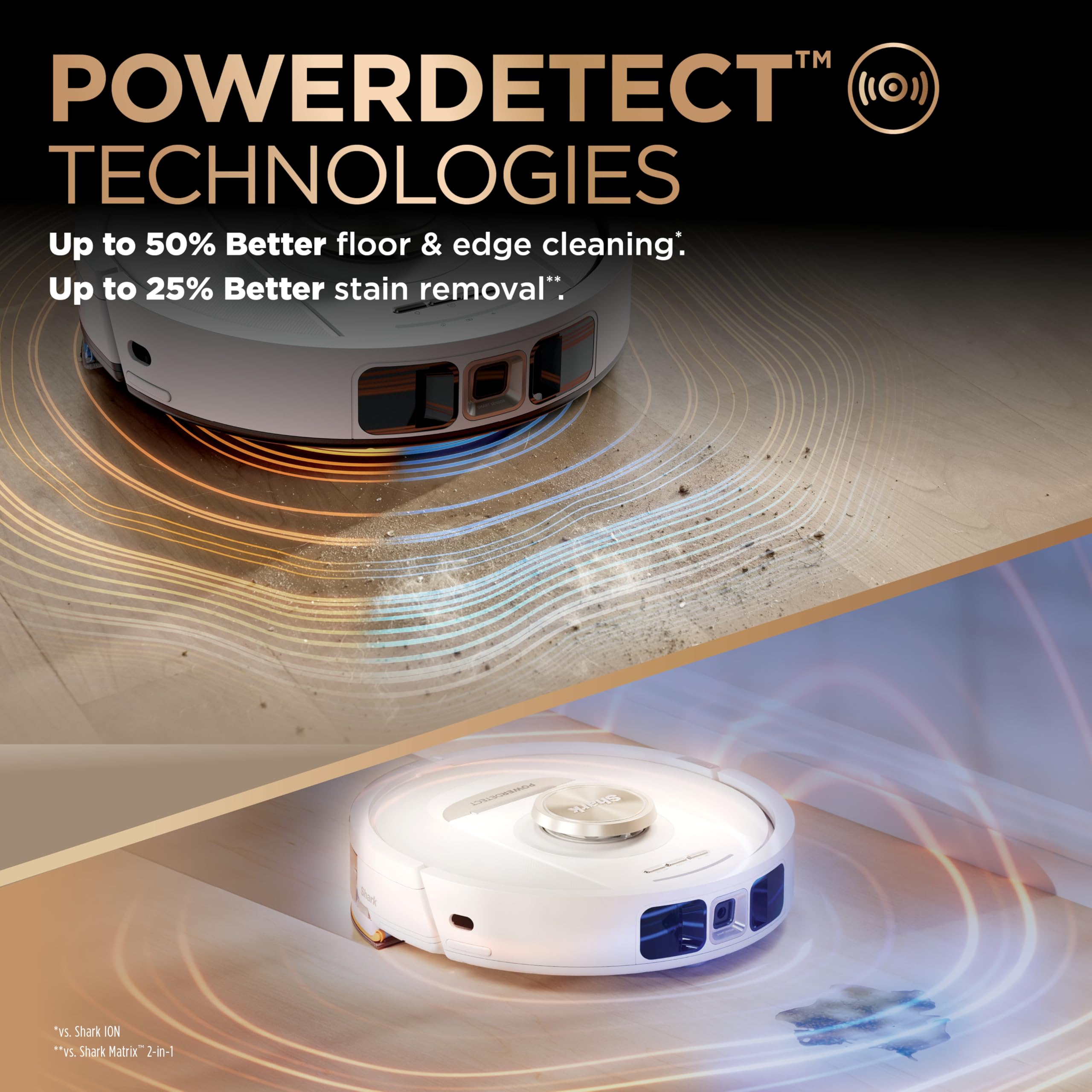 Shark PowerDetect 2-in-1 Robot Vacuum & Mop, White, AV2800ZE view 3