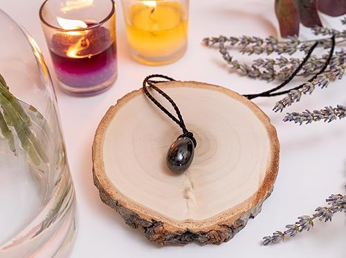 Miniatura 5 de Shungite Pendant Necklace, Fashionable Accessory for Balance and Calmness