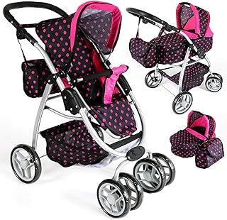 poussette double cerise et capucine