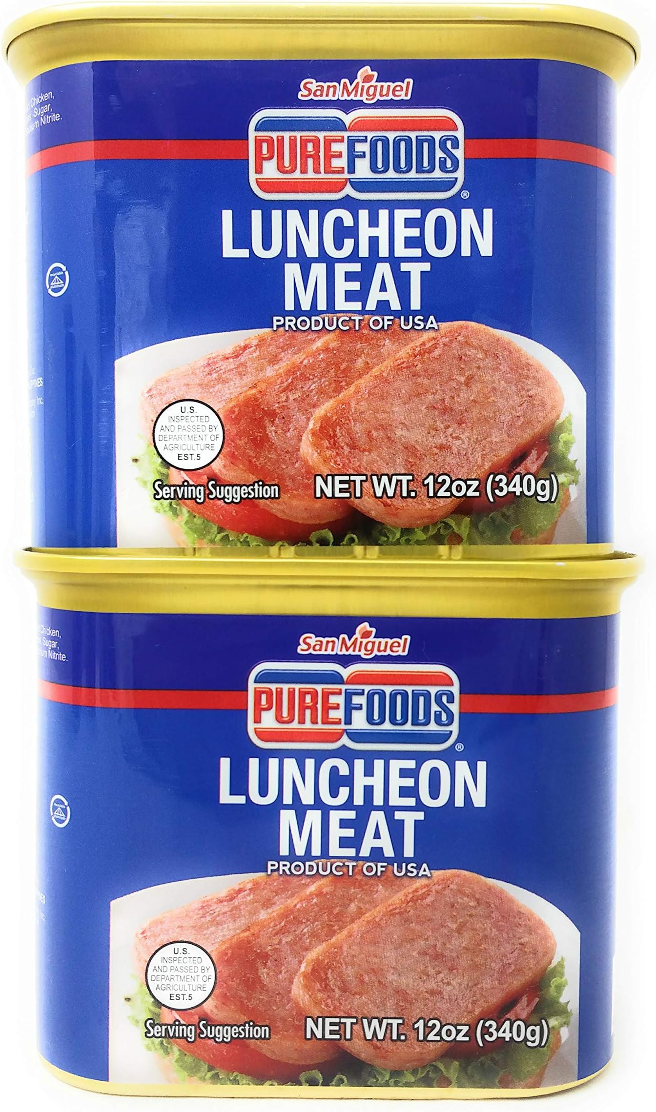 Pure FoodsSan Miguel Luncheon Meat 340g, 2 Pack