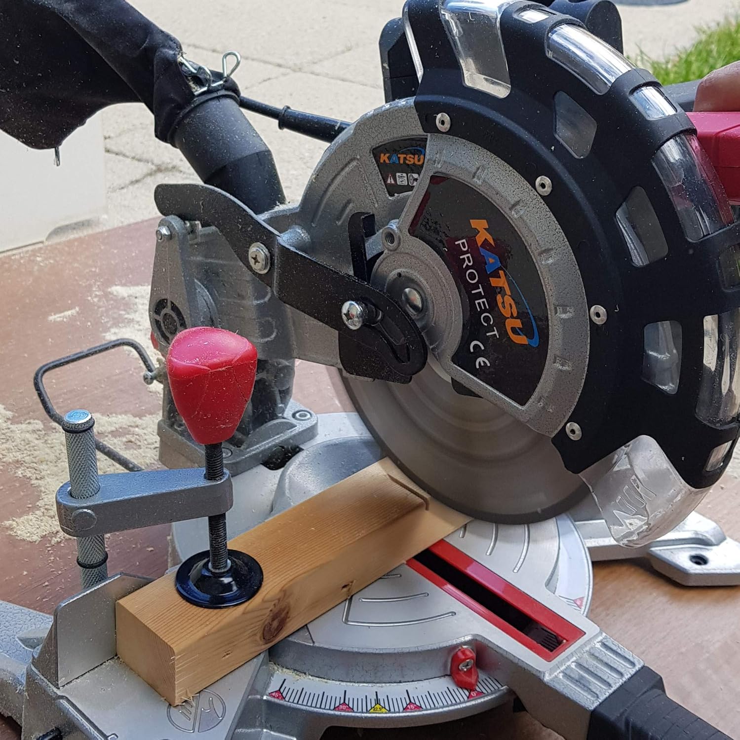 KATSU Tools 210mm Sliding Compound Miter Saw with dust bag