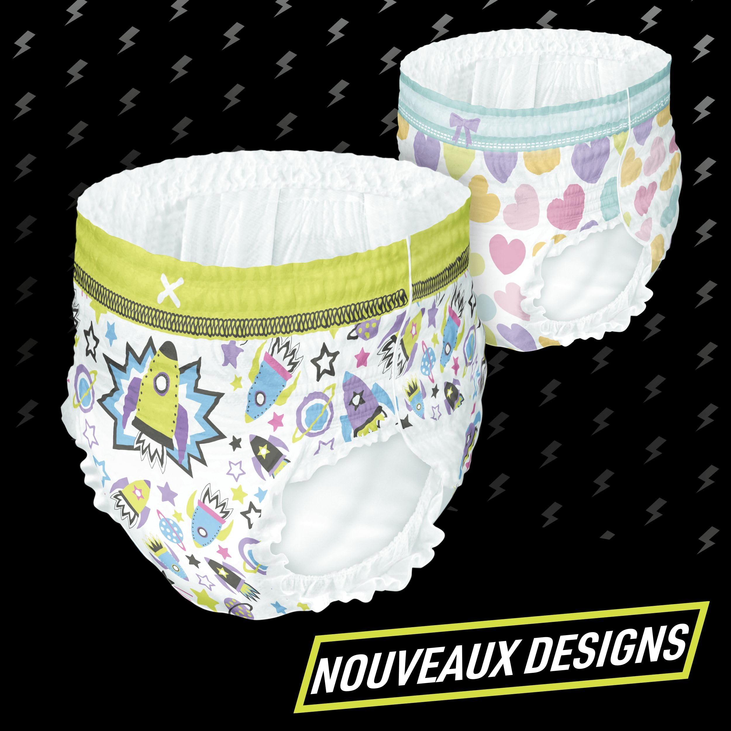 Pampers Ninjamas Pyjama Pants Garçon, 54 Sous-Vêtements de nuit Absorbants, 8-12 Ans, 27-43kg, Protection Maximale Contre Les Fuites Toute La Nuit En Toute Discrétion, Pack 1 Mois