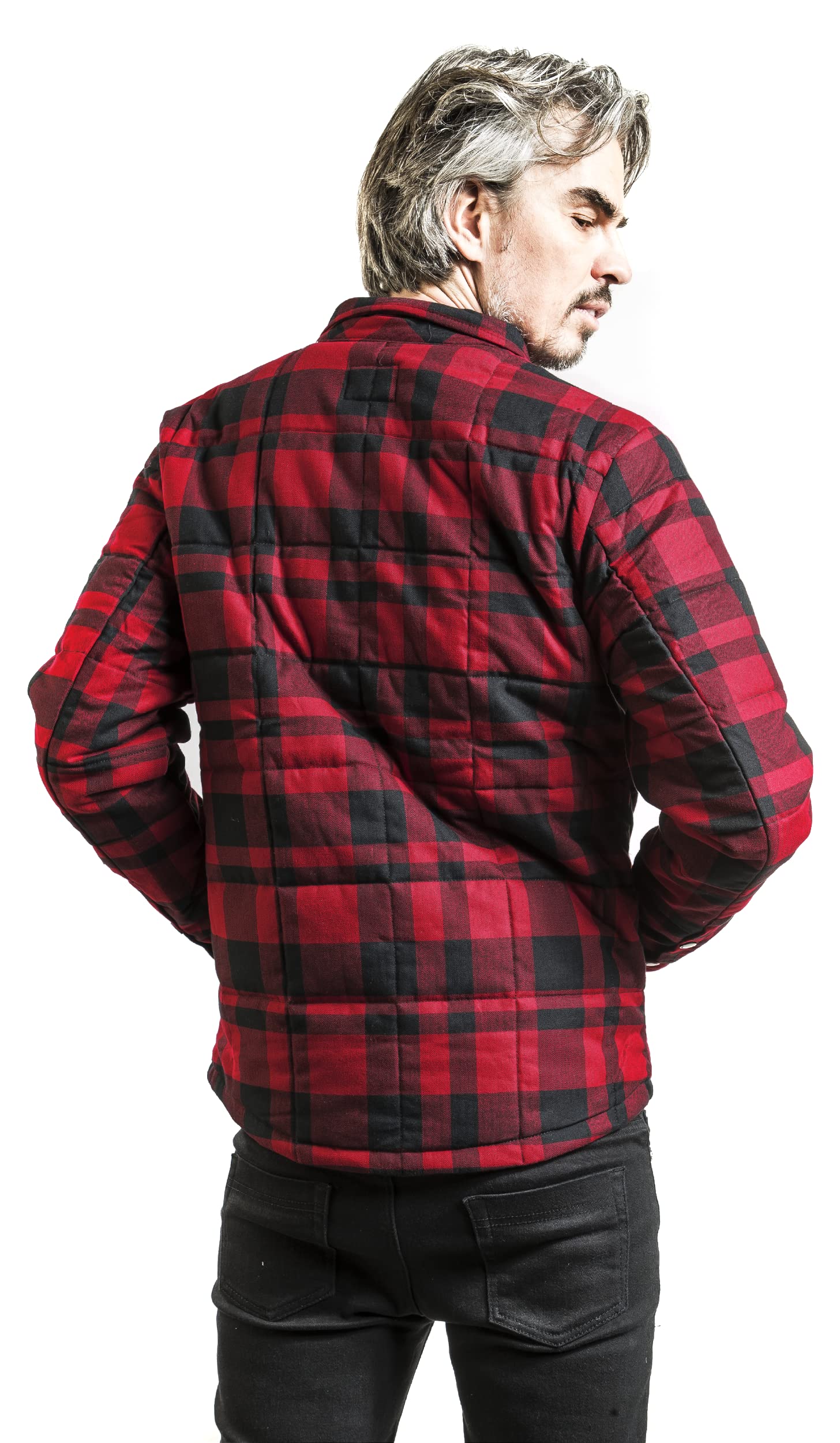 Vintage Industries Square Padded Shirt m?ska koszula flanelowa czerwona Basics, Streetwear, czerwony, XXL