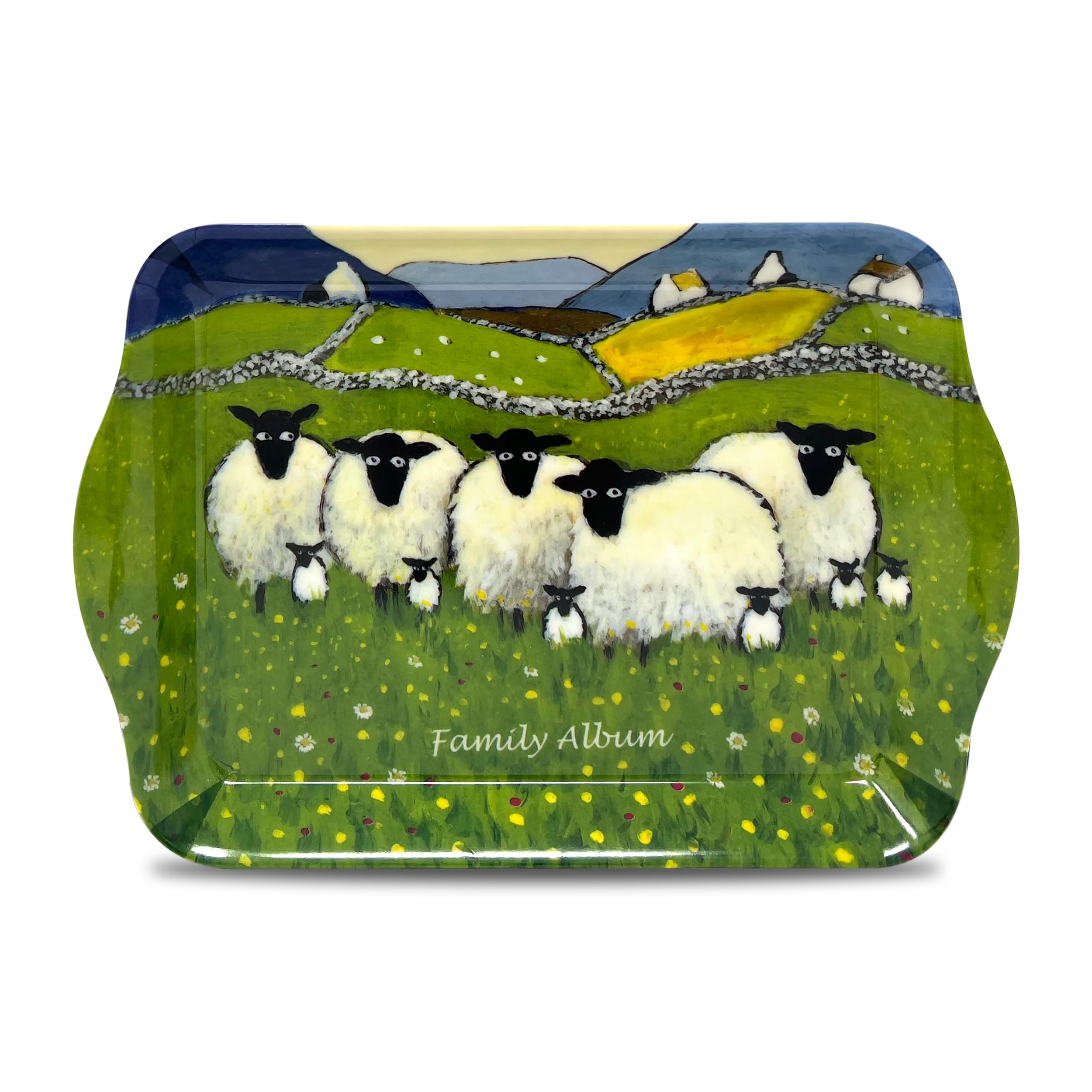 Thomas Joseph Multicolor Small Scatter Tray By - Family Album - Funny Sheep Gift