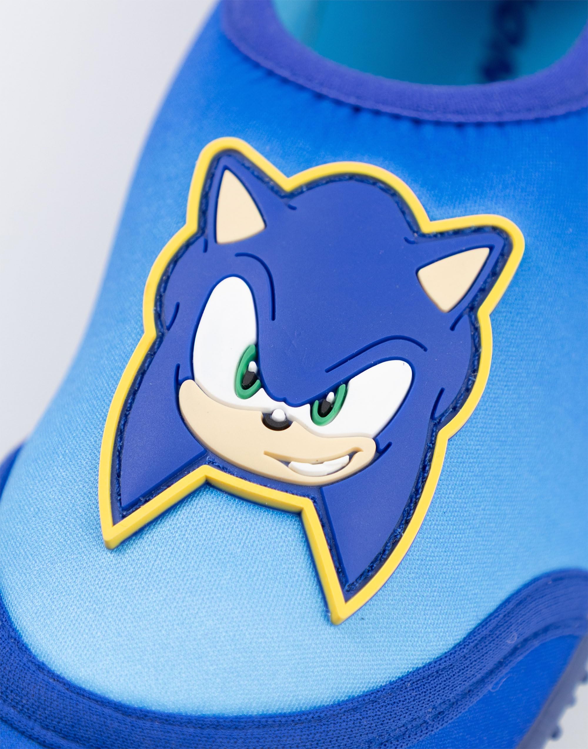 Sonic The Hedgehog Zapatos acuáticos Azules para niño | acuáticos sin Cordones con Suela Texturizada y Refuerzo en el talón | Calzado de Playa Ligero para Nadar, IR a la Piscina y Disfrutar