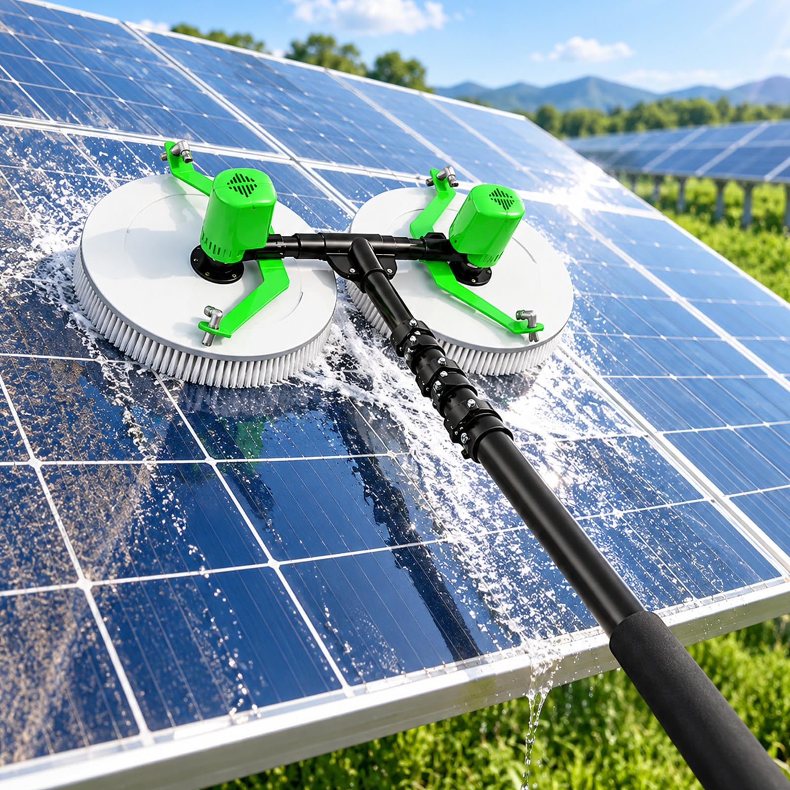 Cepillo Profesional para Paneles Solares Cordless-5.5m