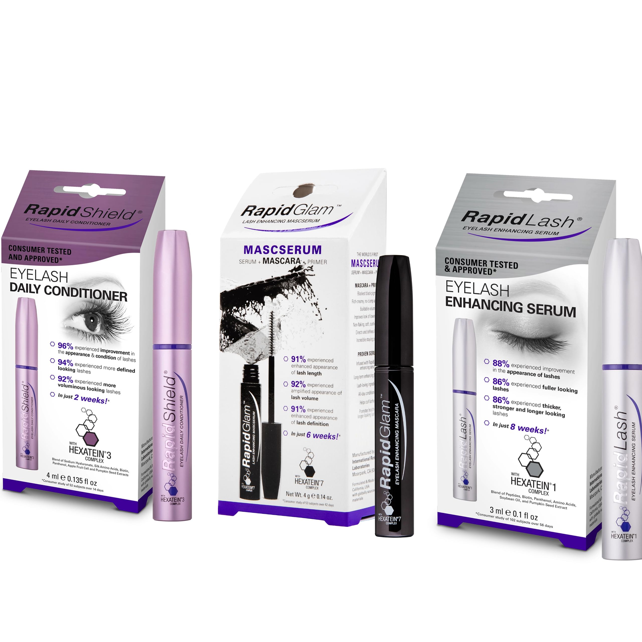 RapidLash Bundle, 1 x RapidShield Eyelash Daily Conditioner, 4 ml