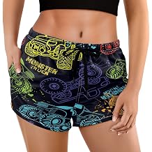 visesunny Womens Board Shorts Floral Beach Swim Shorts Swim Trunks