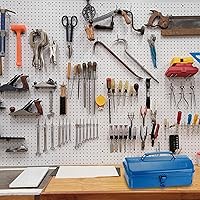 Vista 6 de HARFINGTON Caja de Herramientas 11.4" Caja de Herramientas de Acero Portátil Estilo Techo de Cadera con Cierre de Pestillo de Metal Cofre de Negro