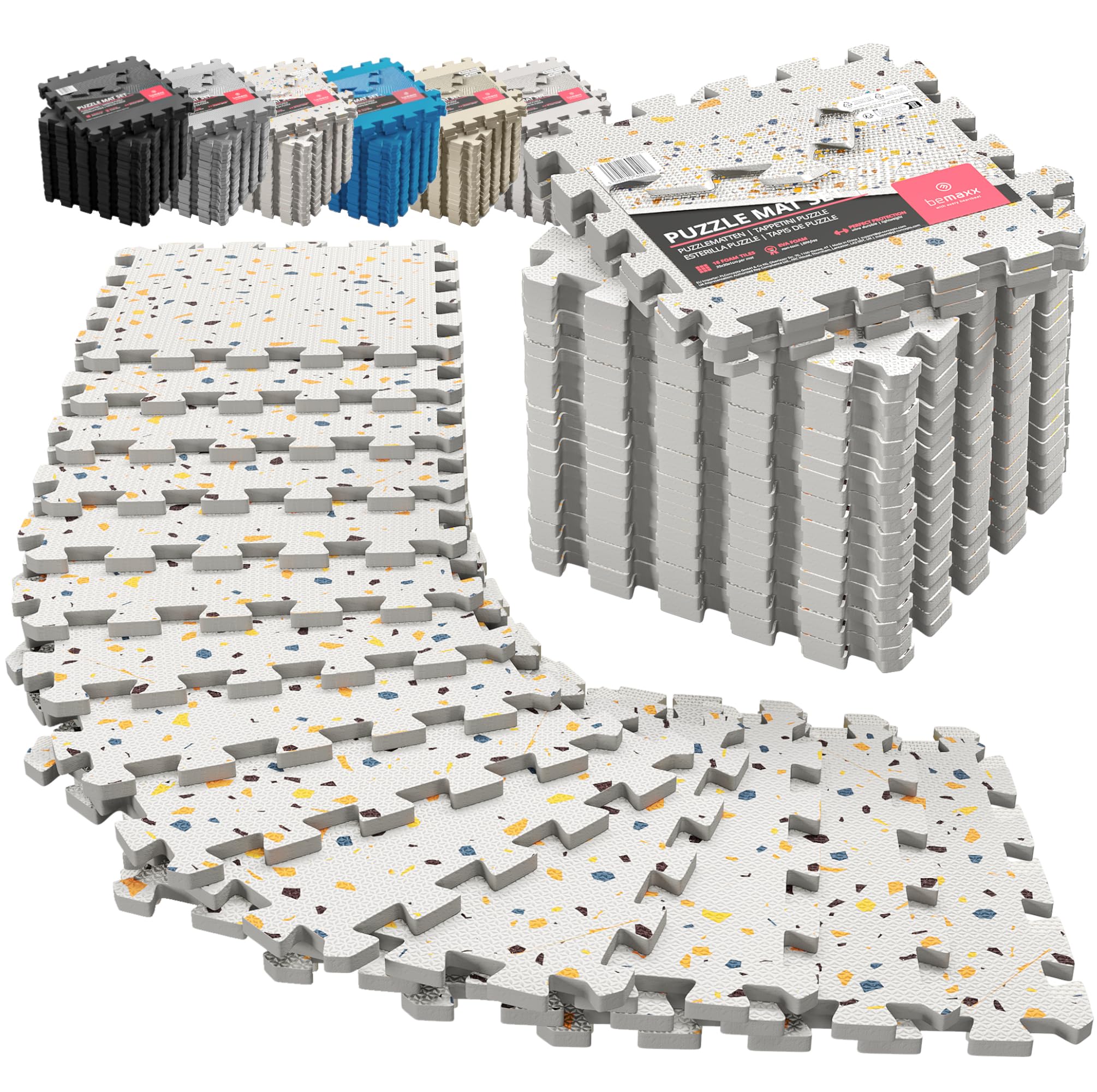 BeMaxxProtective Mats Floor Protection Mat Set Sports Mat Gymnastics Mat Puzzle Mat: Puzzle Sports Equipment Mat Fitness Mat Gym Mat Underlay Mat Floor Mat Sports Mat Training Mat Rubber Mat Yoga Mat