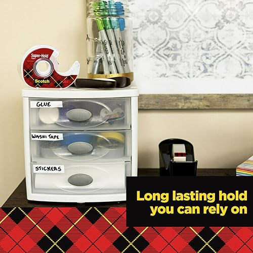 Miniatura 4 de Scotch Cinta ancha superfija, 1 rollo, 50% más adhesiva, favorito de confianza, 1.5 x 650 pulgadas (198 W)