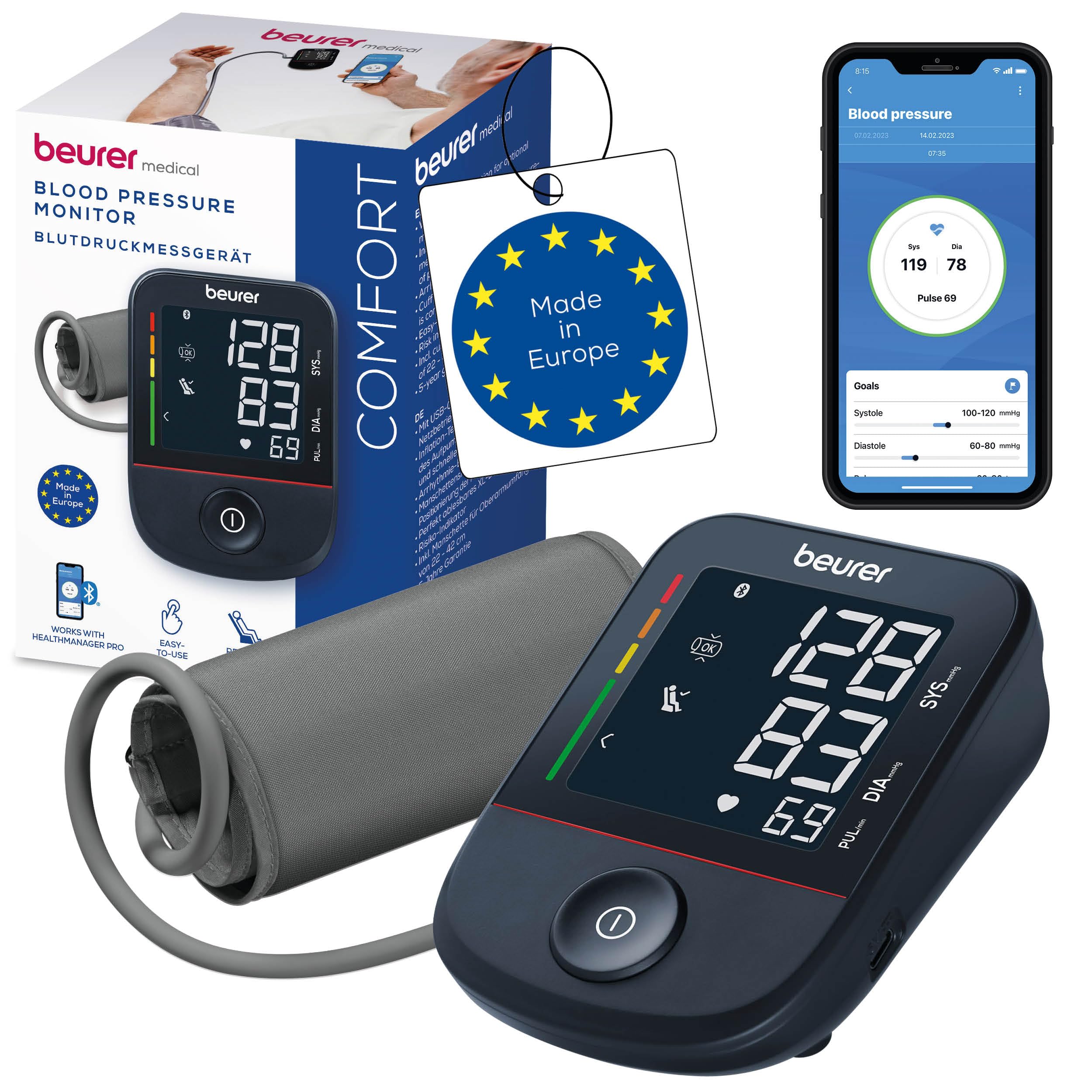 BEURER Misura Pressione Bm 48 Bluetooth-nero