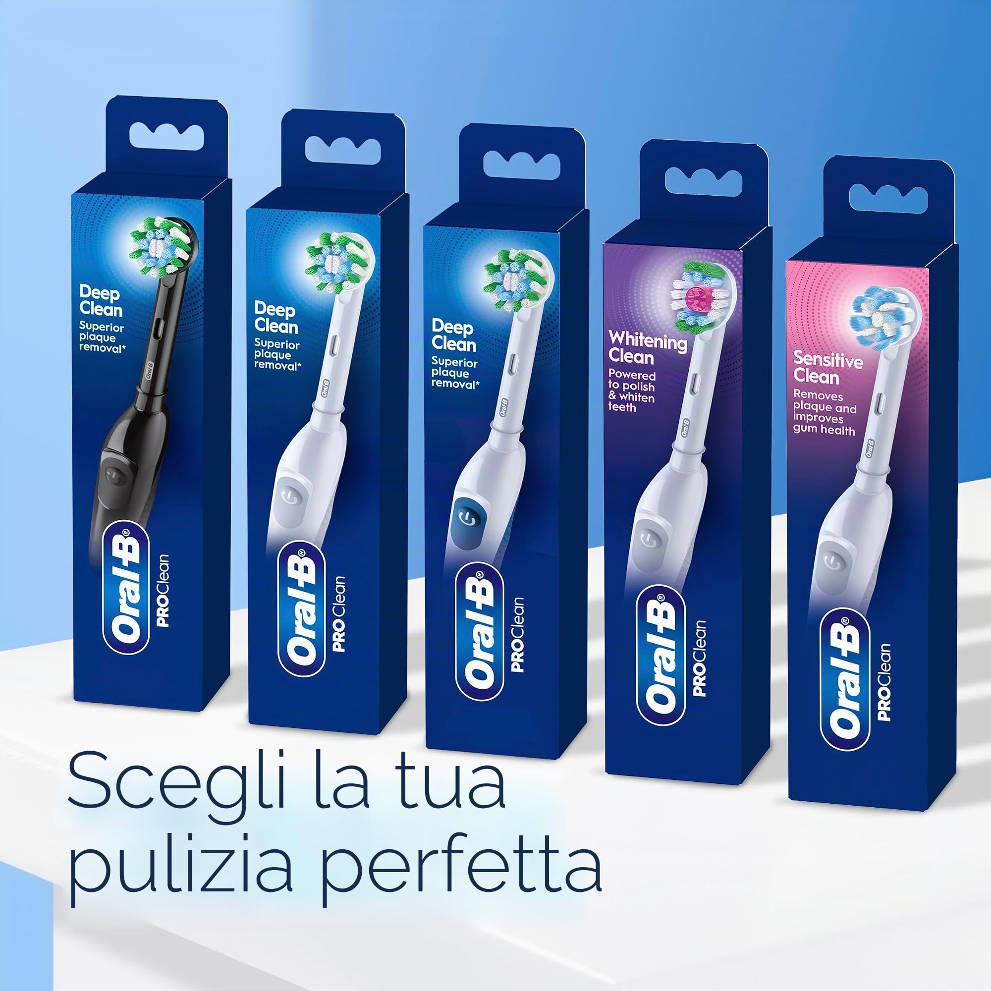Oral-B Pro 100 CrossAction - Spazzolino da denti a batteria, colore: nero