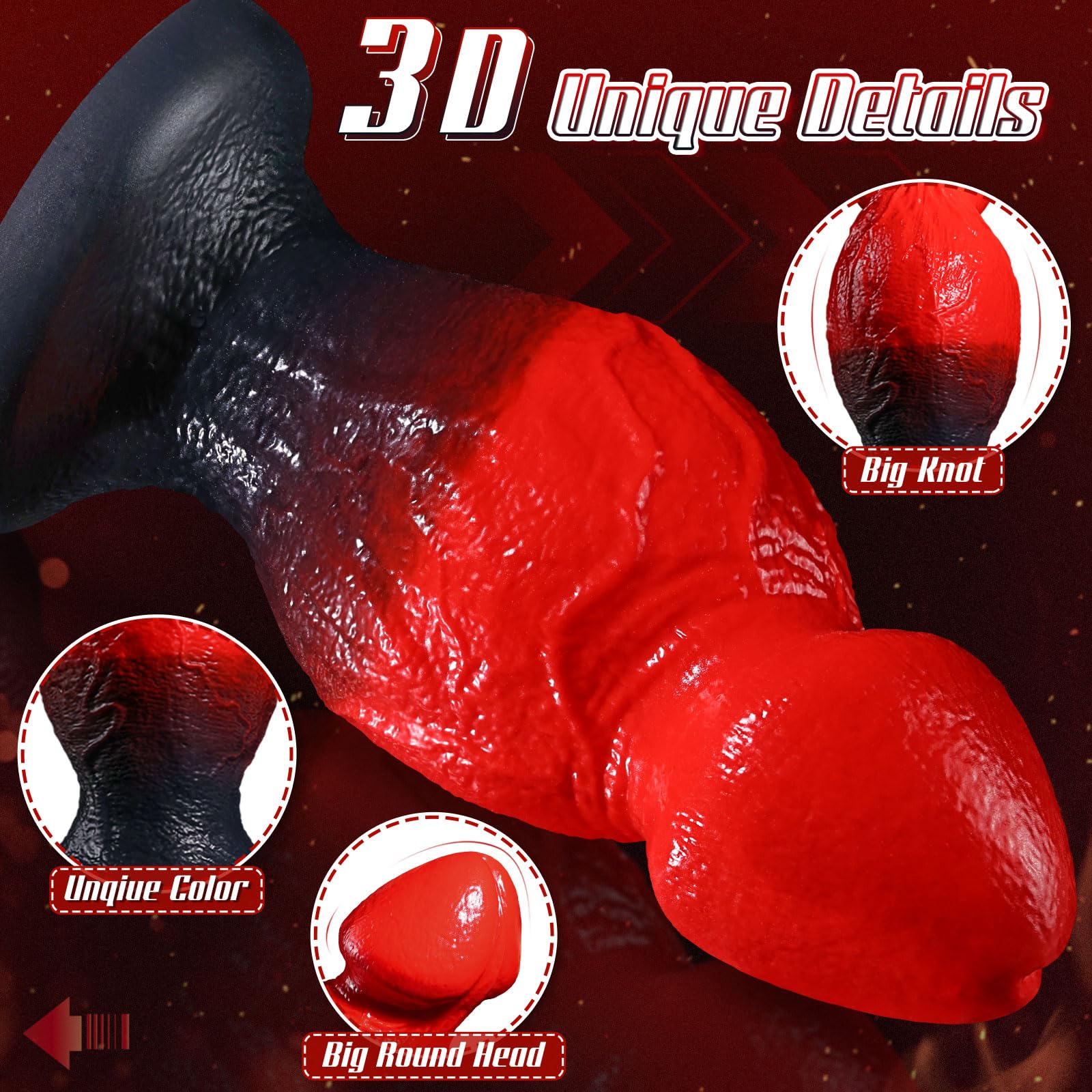 27cm Plug Anale Gigante Mostro Fantasy, 9.4cm Diametro Dildos Extra Large Con Due Noduli Per Dilatazione Anale, Dildo Anal Silicone Spesso XXL Con Ventosa, Giocattolo Sessuale Dildo Per Uomini e Donne