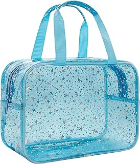 Bolsa de maquillaje transparente con inicial ...