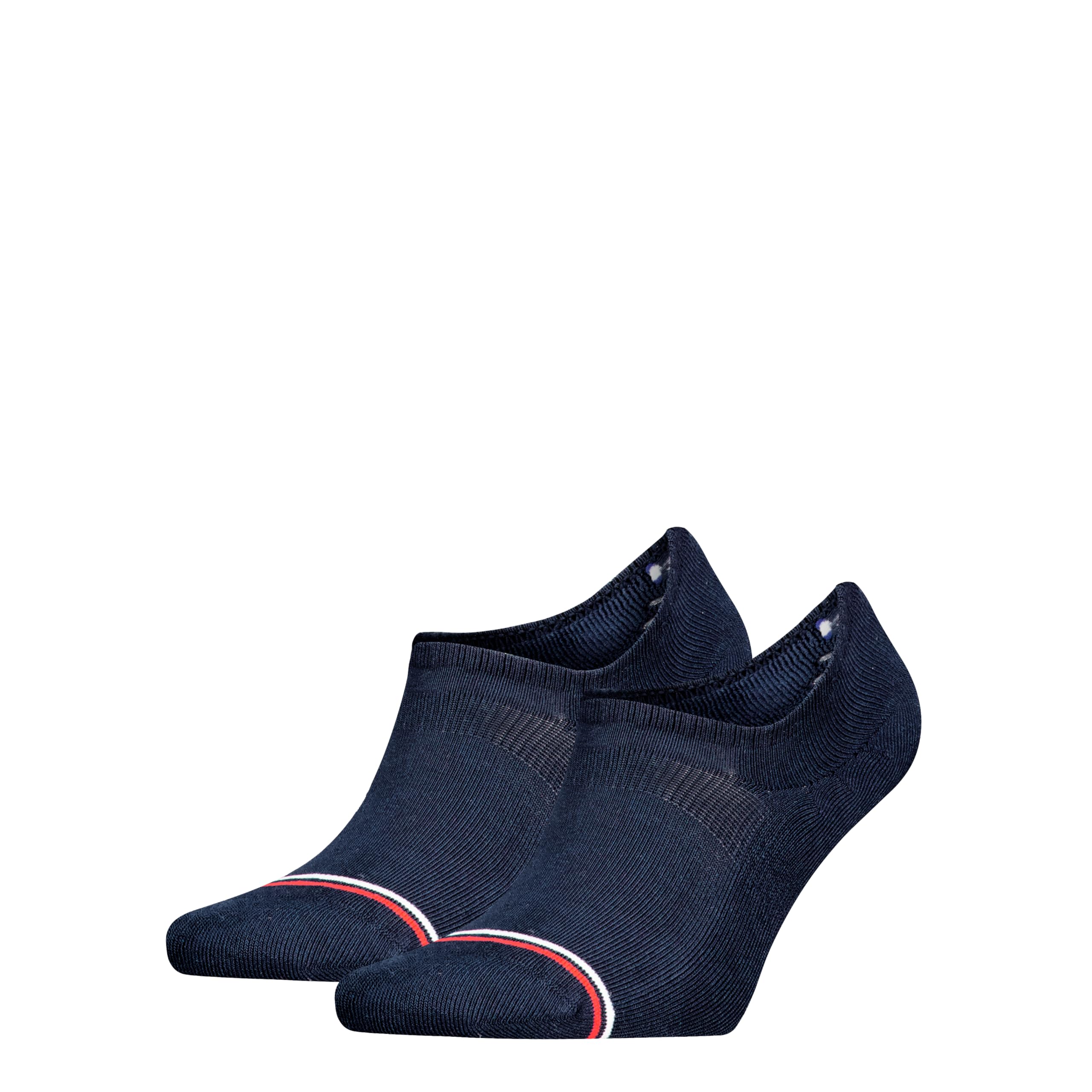 Tommy Hilfiger Unisex Iconic Footie Socks (Pack of 2), Dark Navy, 35-38