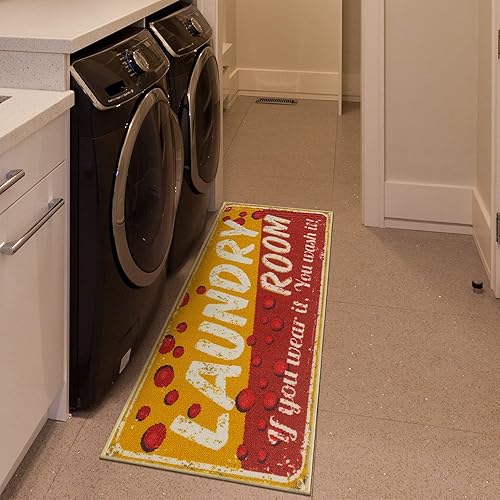 Miniatura 9 de Tapete unicolor y moderno con respaldo de goma antideslizante para entrada, habitación, cocina, baño, alfombra tradicional lavable a máquina, 2 x 3