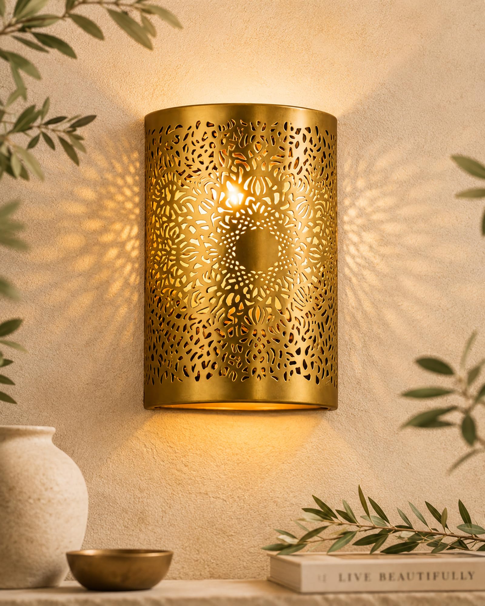 Moroccan Wall Lamp - Warm Light & Decoration -1