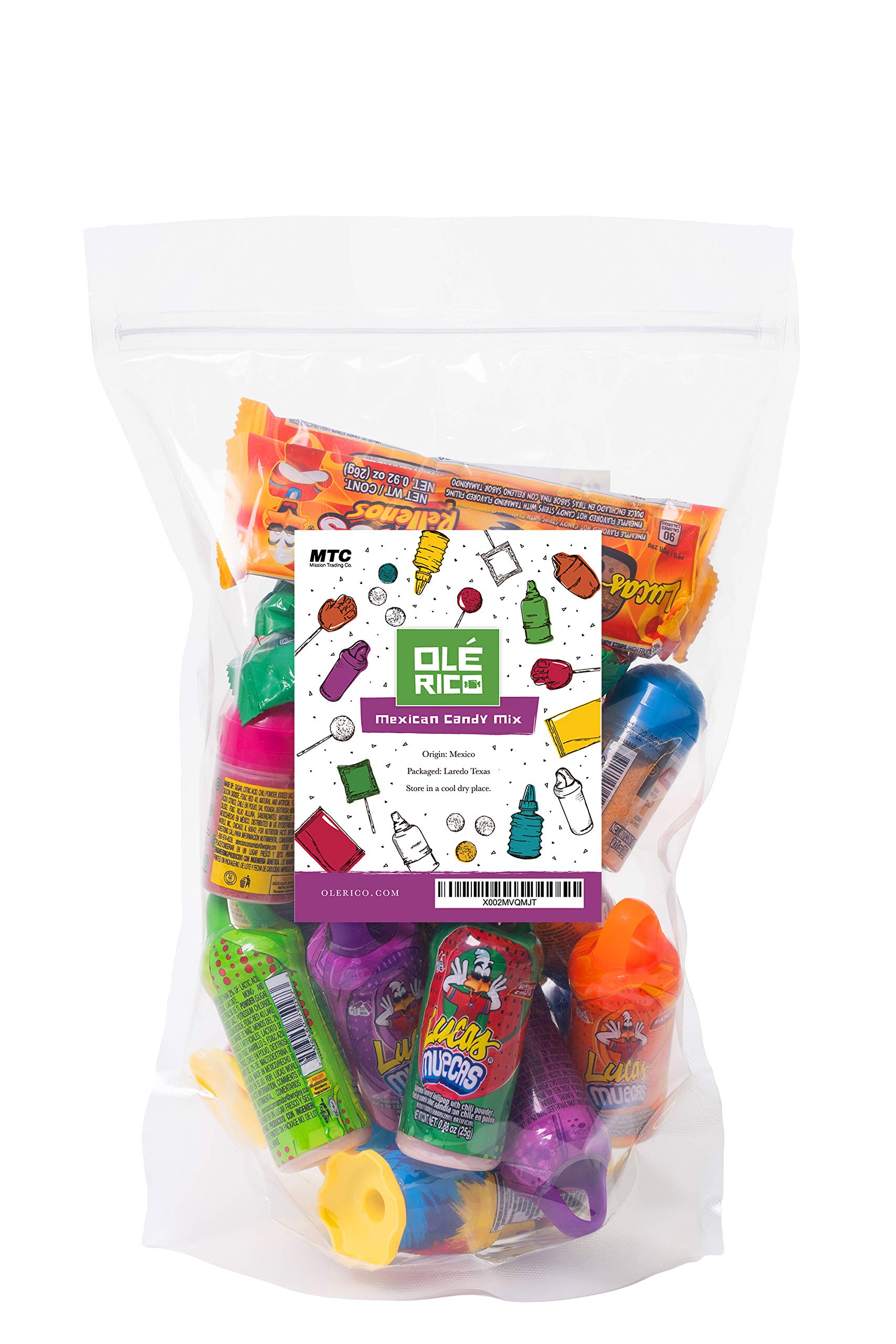 Amazon.com : Lucas Mexican Candy Mix (12 Count) of Muecas Mango, Chamoy,  Watermelon, Gusano, Baby Powder and Crazy Hair, Makes a Popular Assortment  by Ole Rico : Everything Else