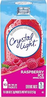 Crystal Light On The Go Raspberry Ice, 10-Packet Boxes (Pack of 4)