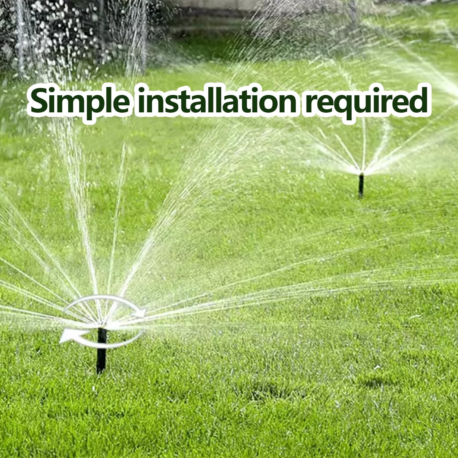 5 Pcs Sprinkler Head Riser Extension 1/2 Inch MPT PVC Double Male Thread Connector for Lawn Irrigation System (12inch)