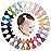 CLLOT Baby Girls Hair Clips 25PCS Fully Lined Tiny 2 Hair Bows Alligator Clips for Infants Toddlers