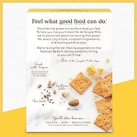 Vista 13 de Simple Mills - Galletas saladas de harina de almendras con sal marina finamente molida, bocadillos saludables y veganos sin gluten, 4.25 onzas, 4