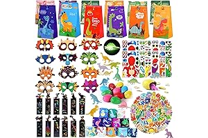 12-Pack Dinosaur Party Favors for Kids - Birthday Party Supplies for Boys and Girls