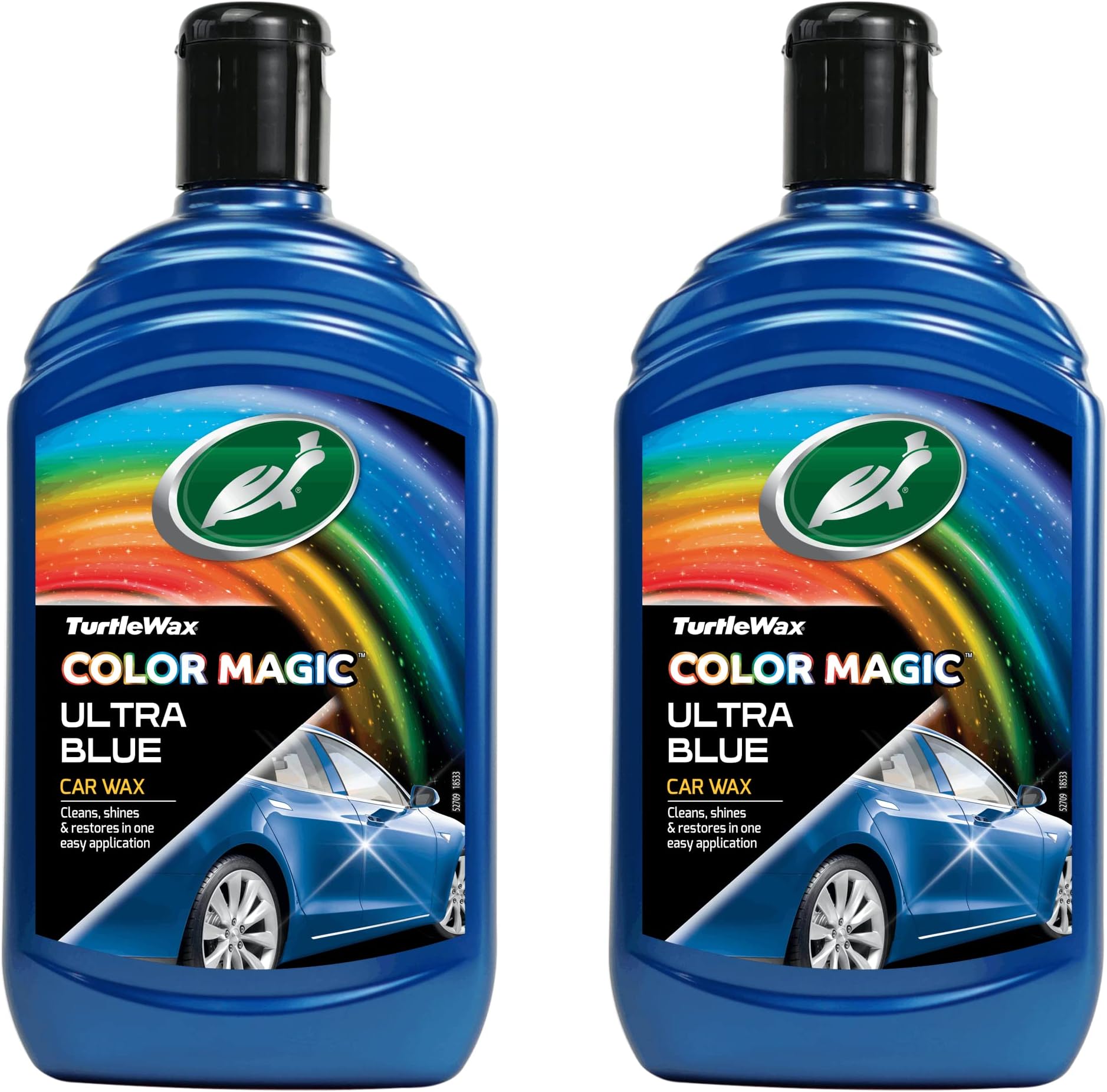 Color Magic Ultra Blue Wax 2 Pack – Triple Action Car Polish – Removes Scratches & Blemishes While Building A Deep Shine - Restore Your Cars Paint Work For Long Lasting Protection
